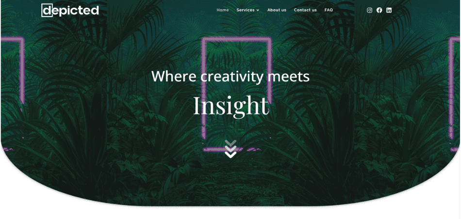 Depicted Studio website by Revyv.ca